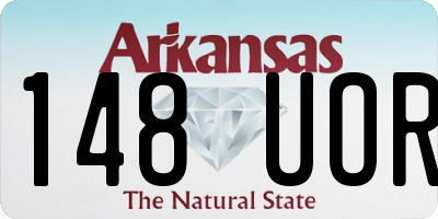 AR license plate 148UOR