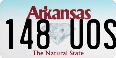 AR license plate 148UOS