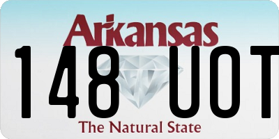 AR license plate 148UOT
