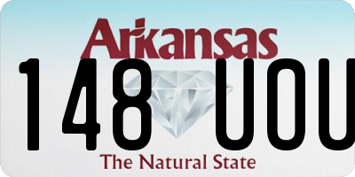 AR license plate 148UOU