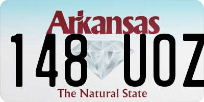 AR license plate 148UOZ
