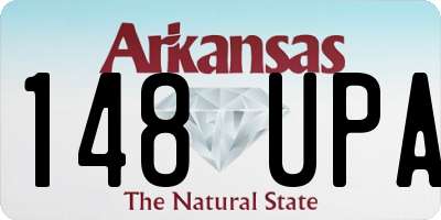 AR license plate 148UPA