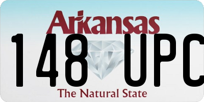 AR license plate 148UPC