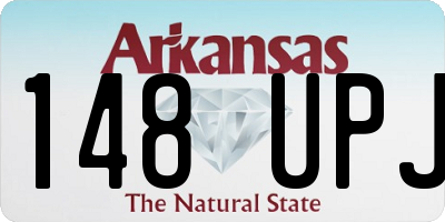 AR license plate 148UPJ