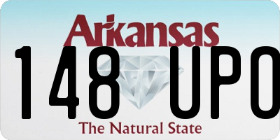 AR license plate 148UPO