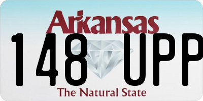 AR license plate 148UPP
