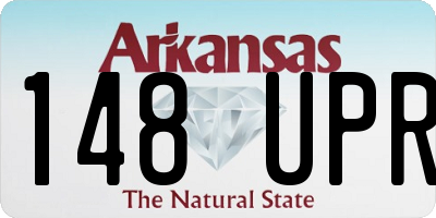 AR license plate 148UPR