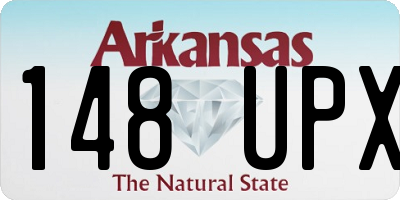 AR license plate 148UPX