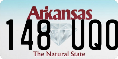 AR license plate 148UQO