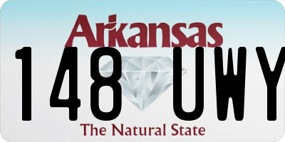 AR license plate 148UWY