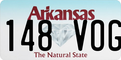 AR license plate 148VOG