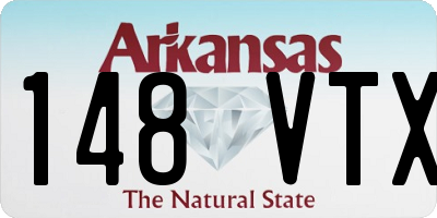 AR license plate 148VTX