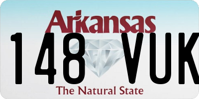 AR license plate 148VUK