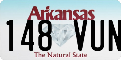 AR license plate 148VUN