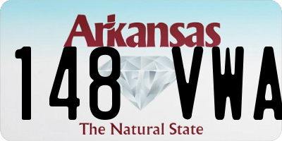 AR license plate 148VWA