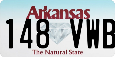 AR license plate 148VWB