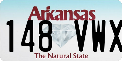 AR license plate 148VWX