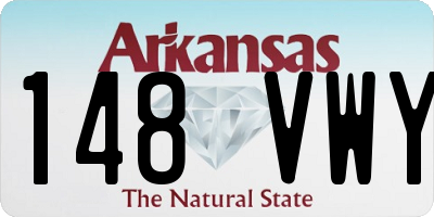 AR license plate 148VWY