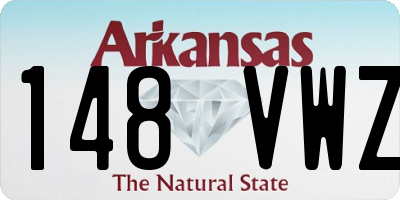 AR license plate 148VWZ