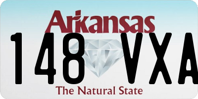 AR license plate 148VXA