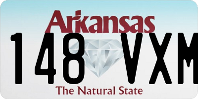 AR license plate 148VXM