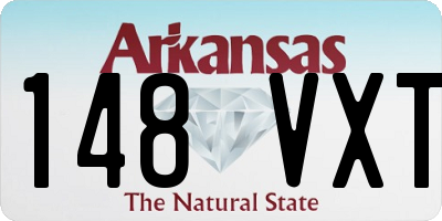 AR license plate 148VXT