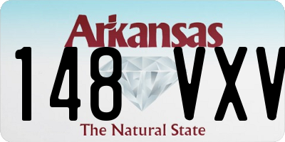 AR license plate 148VXV