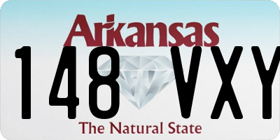 AR license plate 148VXY