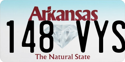 AR license plate 148VYS