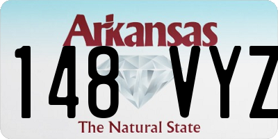AR license plate 148VYZ