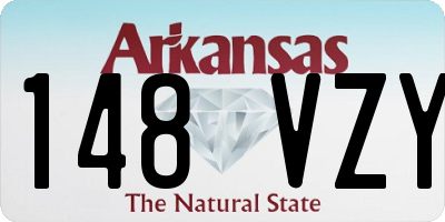 AR license plate 148VZY