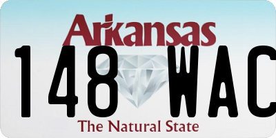 AR license plate 148WAC