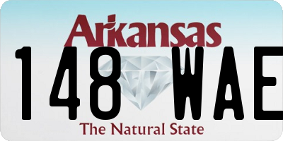 AR license plate 148WAE