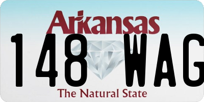 AR license plate 148WAG