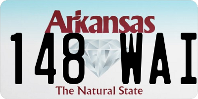 AR license plate 148WAI