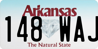 AR license plate 148WAJ