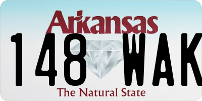 AR license plate 148WAK