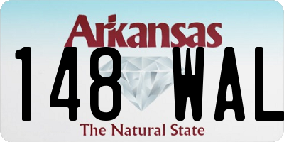 AR license plate 148WAL