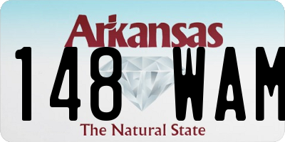 AR license plate 148WAM