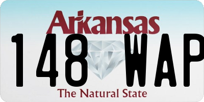 AR license plate 148WAP