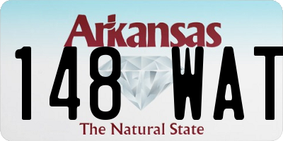 AR license plate 148WAT