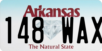AR license plate 148WAX