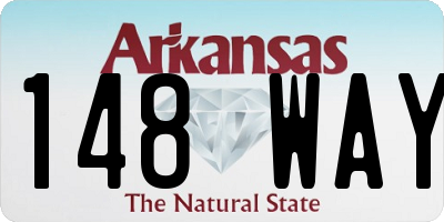 AR license plate 148WAY