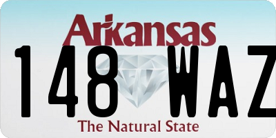 AR license plate 148WAZ