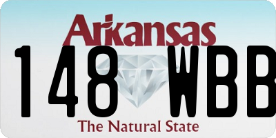 AR license plate 148WBB