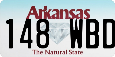 AR license plate 148WBD