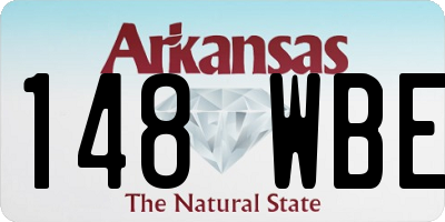 AR license plate 148WBE