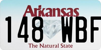 AR license plate 148WBF