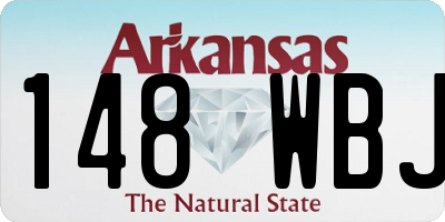 AR license plate 148WBJ