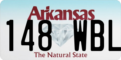 AR license plate 148WBL